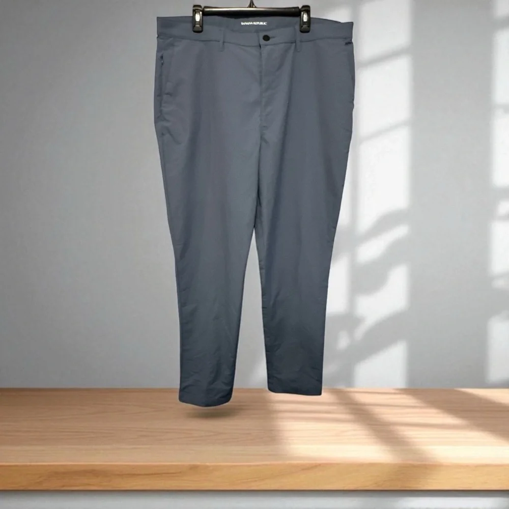 Banana Republic Blue Dress Pants Straight-Leg 40x34